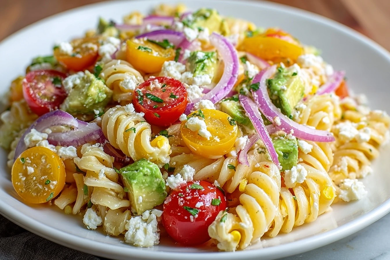 Healthy Street Corn Pasta Salad Recipe