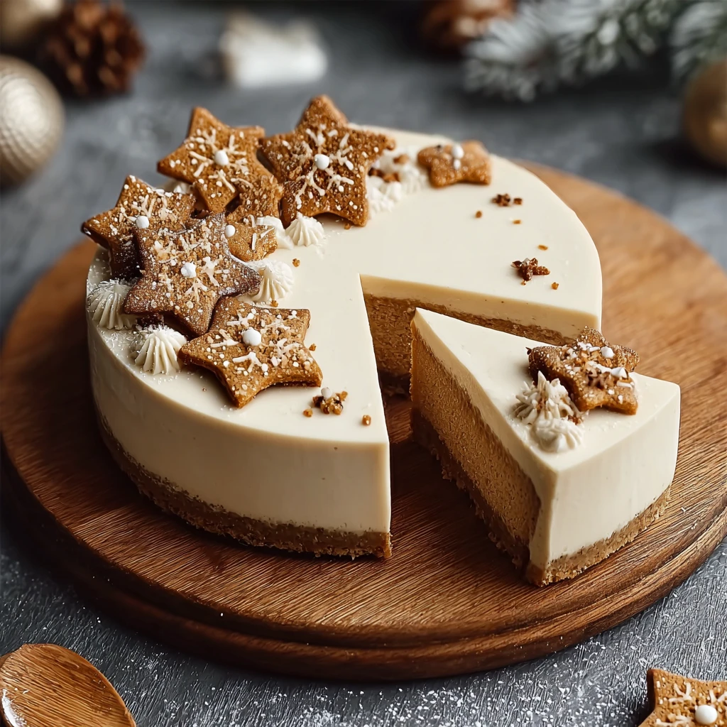 No-bake Gingerbread Cheesecake Recipe Easy No-bake Gingerbread Cheesecake Holiday Gingerbread Cheesecake Delight Creamy Gi...