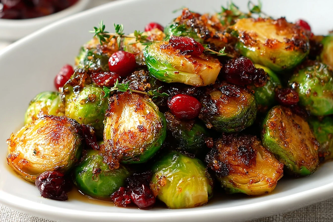 Orange Maple Glazed Brussels Sprouts Recipe Easy Orange Maple Brussels Sprouts Cranberry Maple Glazed Sprouts Vegan Orange...