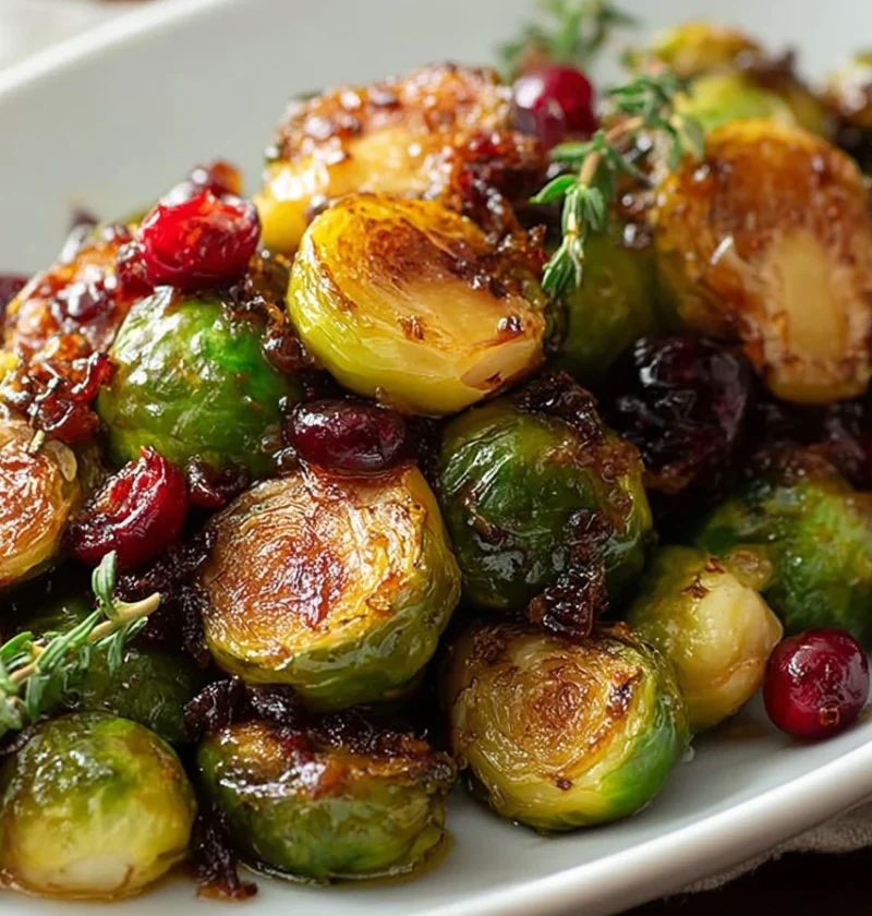 Orange Maple Glazed Brussels Sprouts Recipe Easy Orange Maple Brussels Sprouts Cranberry Maple Glazed Sprouts Vegan Orange...