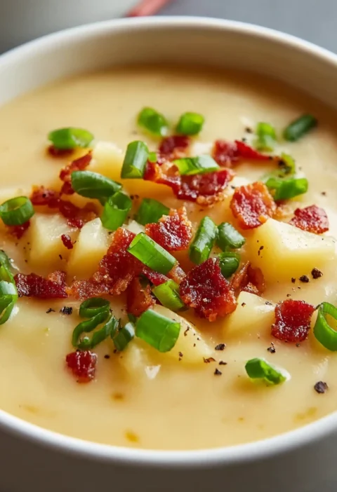 Outback Steakhouse Potato Soup Recipe Ultimate Outback Steakhouse Creamy Soup Copycat Outback Potato Soup Recipe Low-calor...
