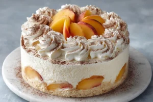 Master Your Dessert: Peaches and Cream Punch Bowl Cake