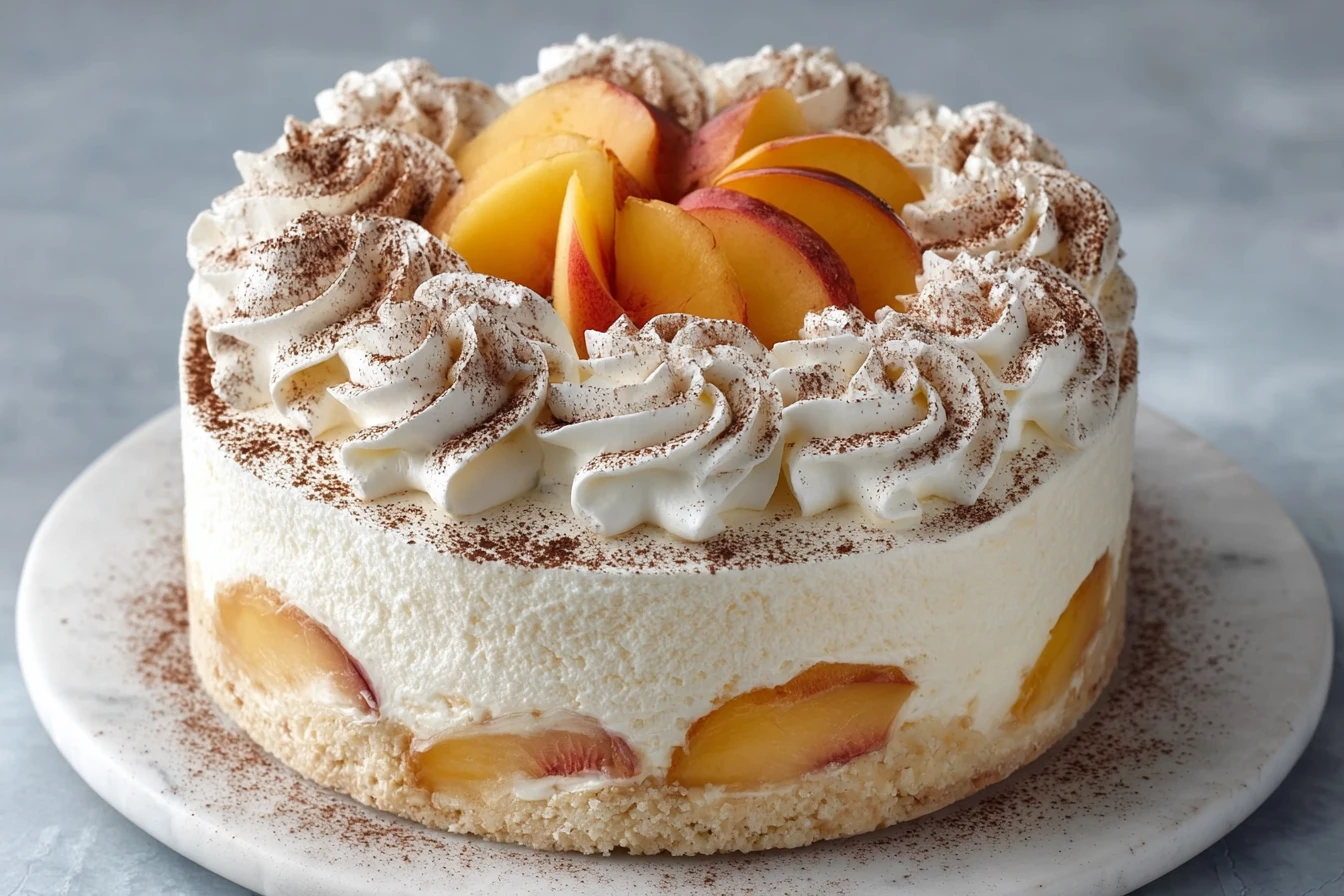 Master Your Dessert: Peaches and Cream Punch Bowl Cake