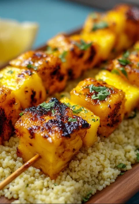 Pineapple Chicken Skewers Recipe Grilled Pineapple Chicken Skewers Best Pineapple Chicken Skewer Marinade Coconut Rice Rec...