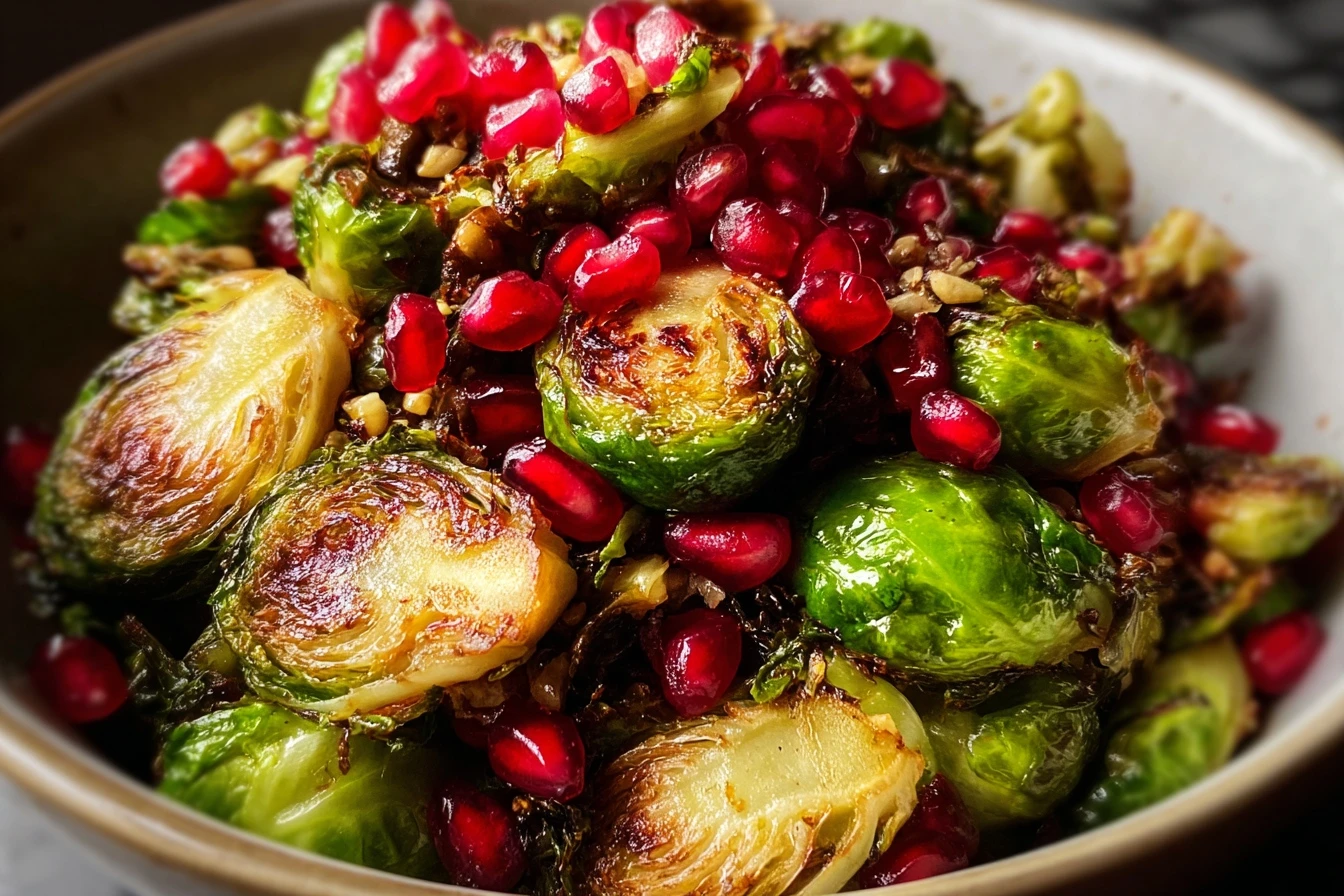 Pomegranate Brussels Sprouts
