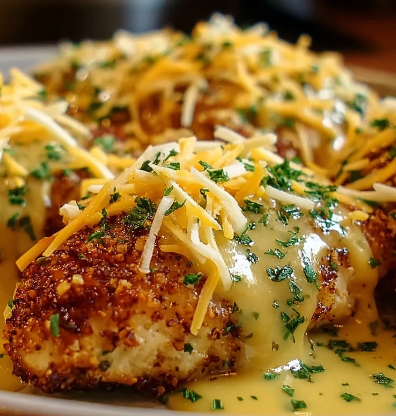 Pretzel Chicken With Mustard-cheddar Sauce Recipe Easy Pretzel Chicken Recipe Homemade Mustard Cheddar Sauce For Chicken B...