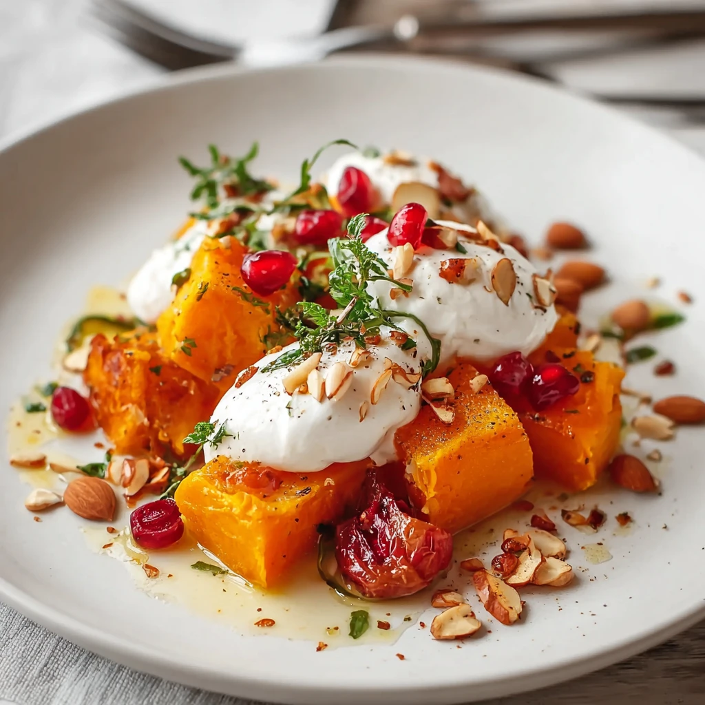 Roast Pumpkin Burrata Recipe Autumn Pumpkin Burrata Salad Best Pumpkin Burrata Dishes Easy Roast Pumpkin With Cheese Glute...