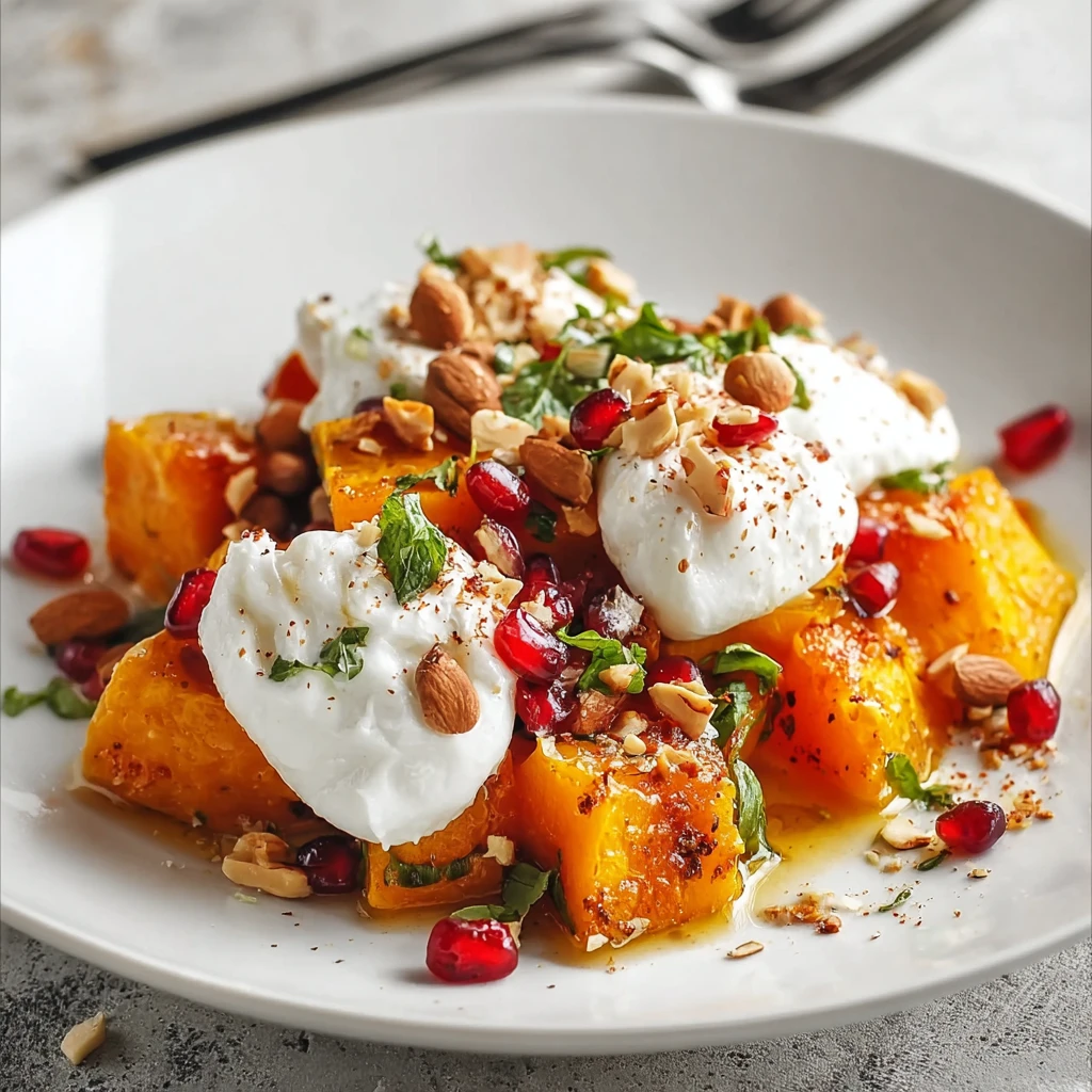 Roast Pumpkin Burrata Recipe Autumn Pumpkin Burrata Salad Best Pumpkin Burrata Dishes Easy Roast Pumpkin With Cheese Glute...