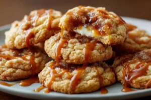 Salted Caramel Cheesecake Cookies