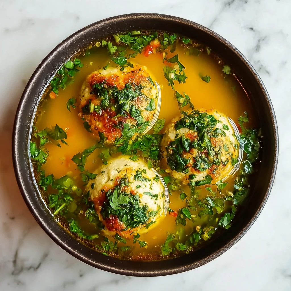 Spicy Matzo Ball Soup With Jalapeño And Cilantro: A Zesty Twist On A Classic Comfort Dish Spicy Matzo Ball Soup Jalapeo C...