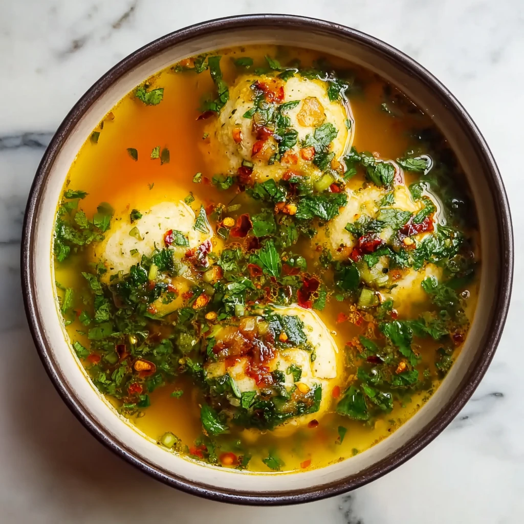 Spicy Matzo Ball Soup with Jalapeño and Cilantro: A Zesty Twist on a Classic Comfort Dish