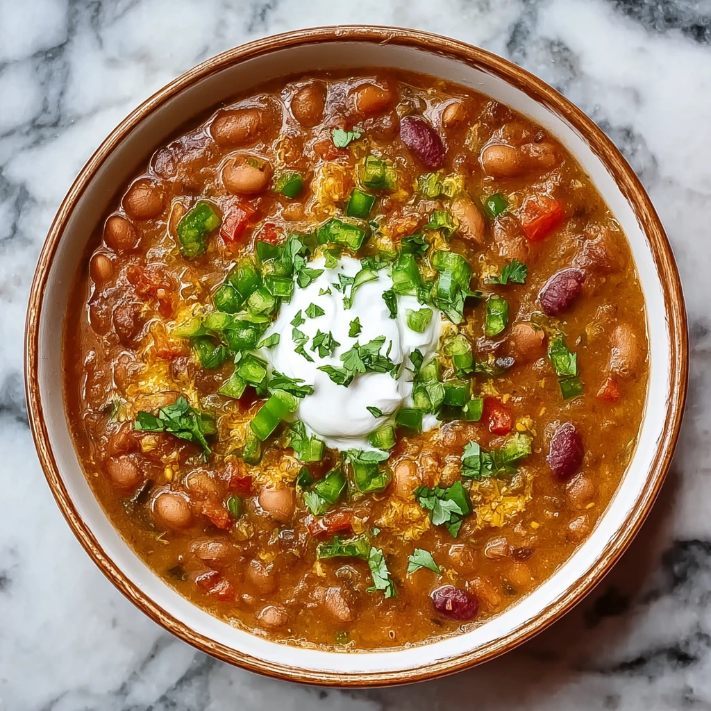 Spicy Pinto Bean Soup with Green Chiles and Lime: A Bowl Full of Warmth and Zing