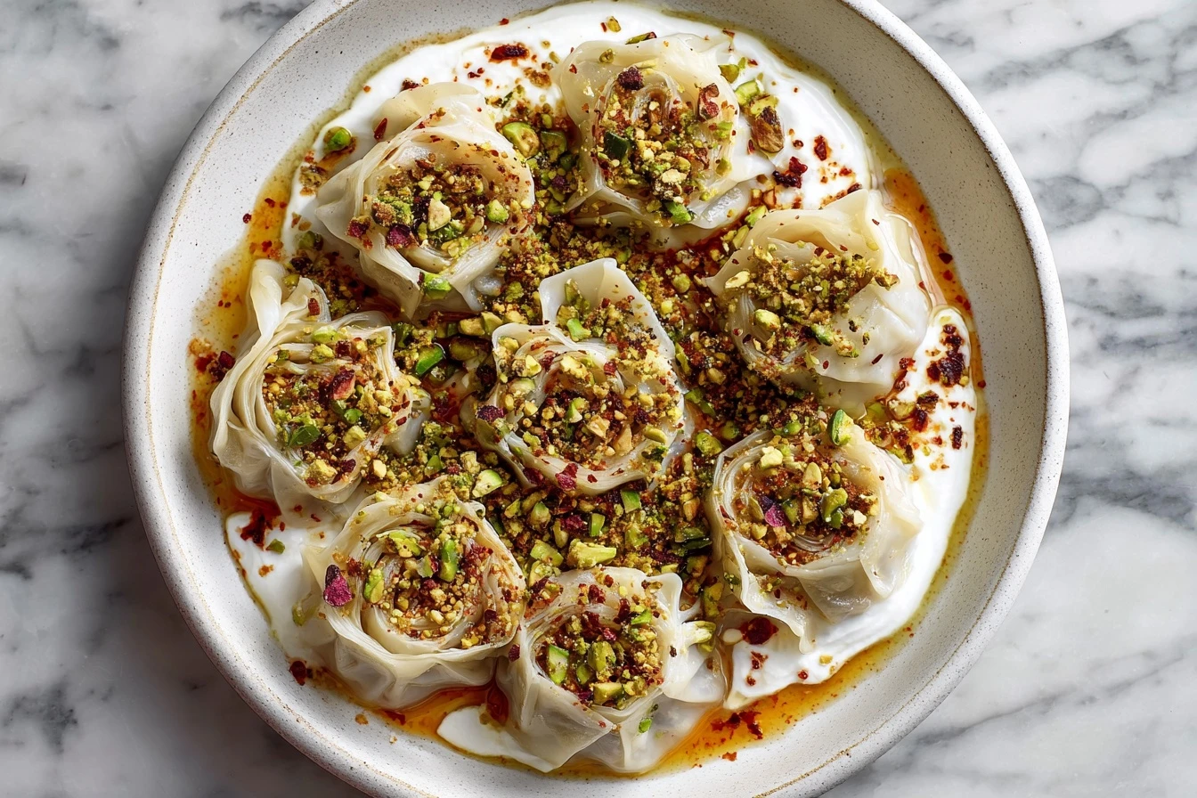 Turkish Dumplings With Garlicky Yogurt Recipe Spiced Oil Recipe For Turkish Dumplings Homemade Turkish Manti Recipe Best Y...