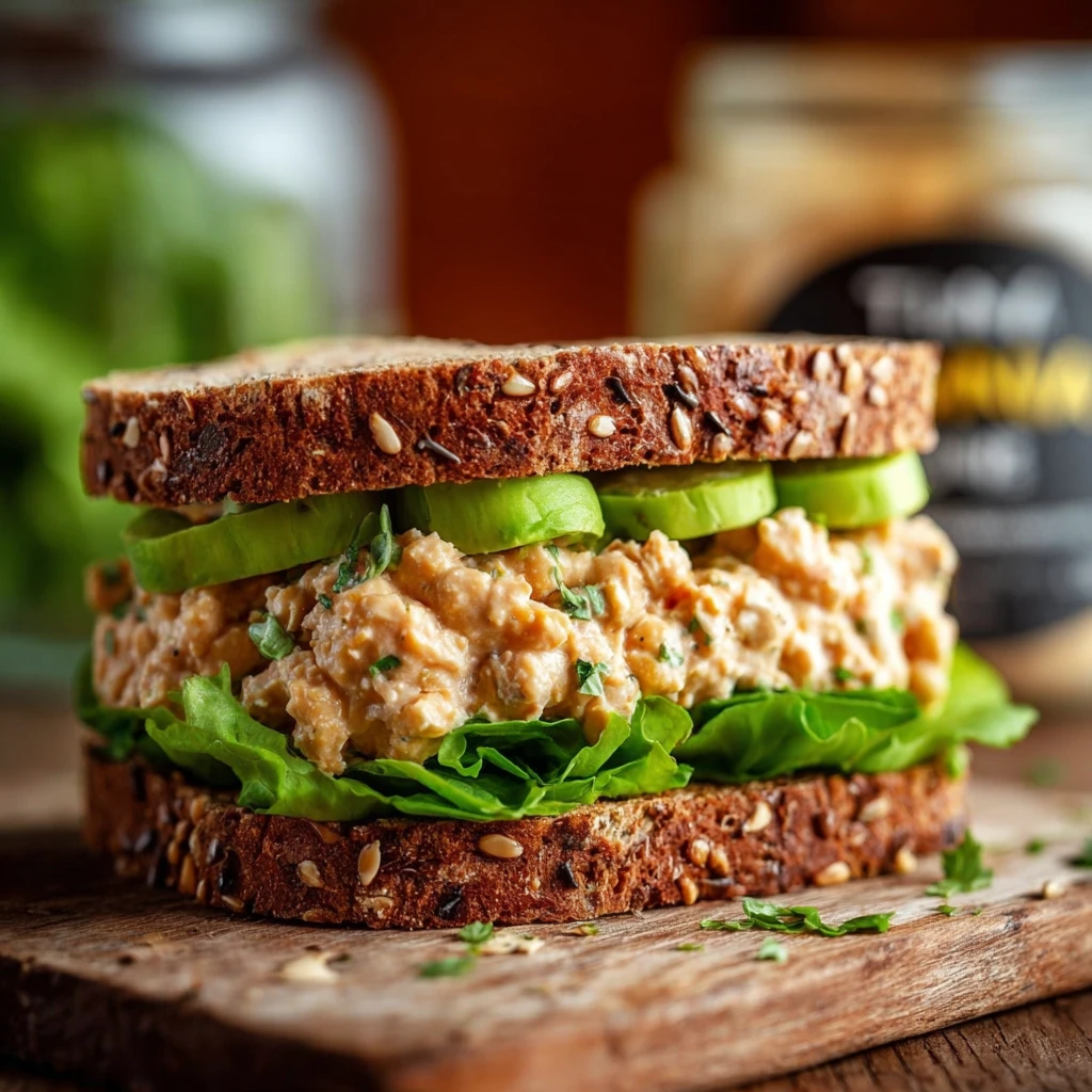 Vegan Chickpea Tuna Salad Recipe Easy Chickpea Tuna Sandwich Vegan Best Chickpea Tuna Salad No Mayo How To Make Chickpea T...