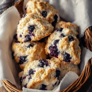 Quick & Easy Flaky Wild Blueberry Scones