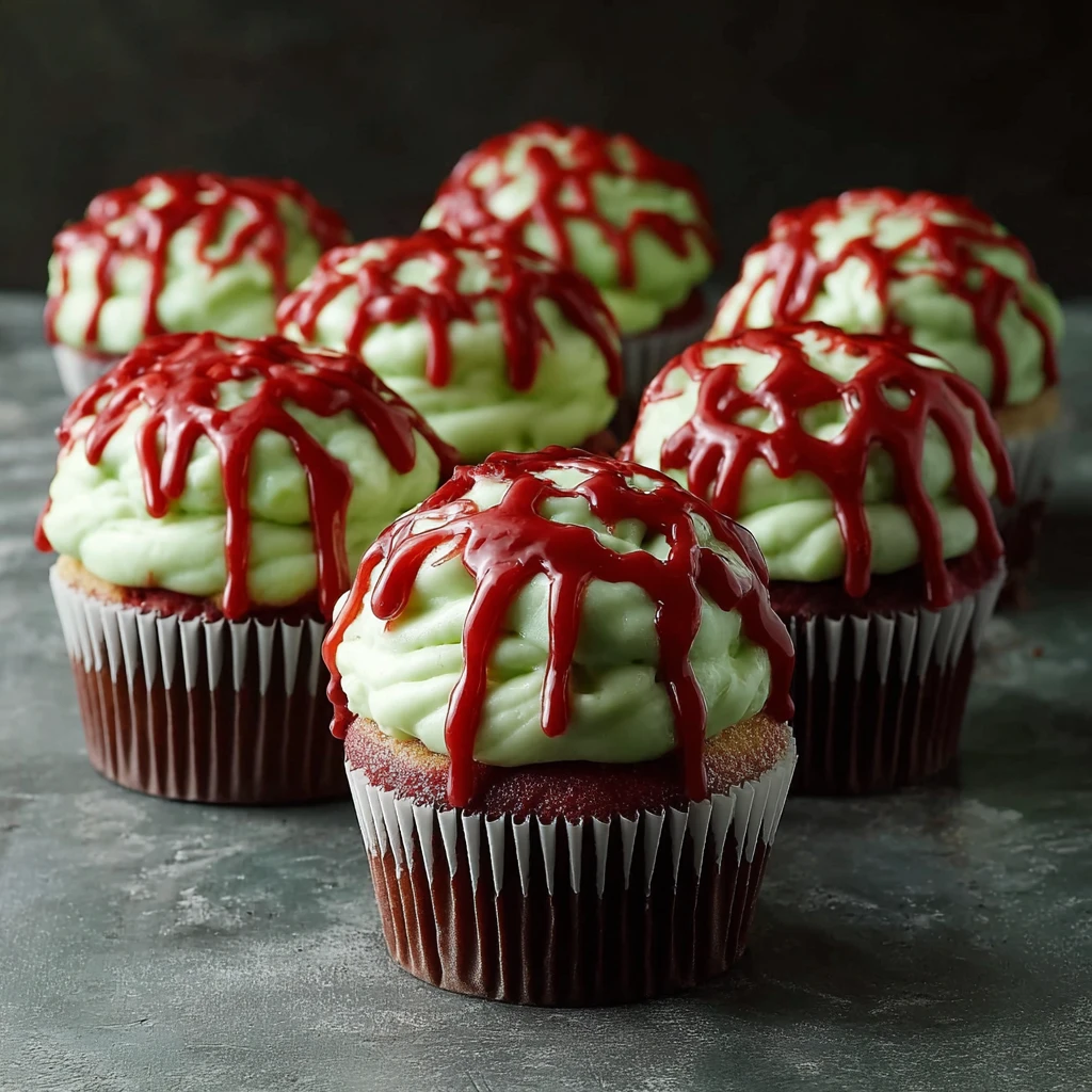 Zombie Brain Cupcakes: Deliciously Spooky Halloween Treats