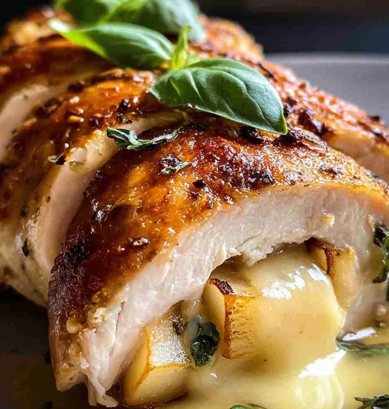 40-minute Apple Brie Chicken Recipe Easy Apple And Brie Stuffed Chicken Gourmet Stuffed Chicken Dinner Ideas How To Make A...