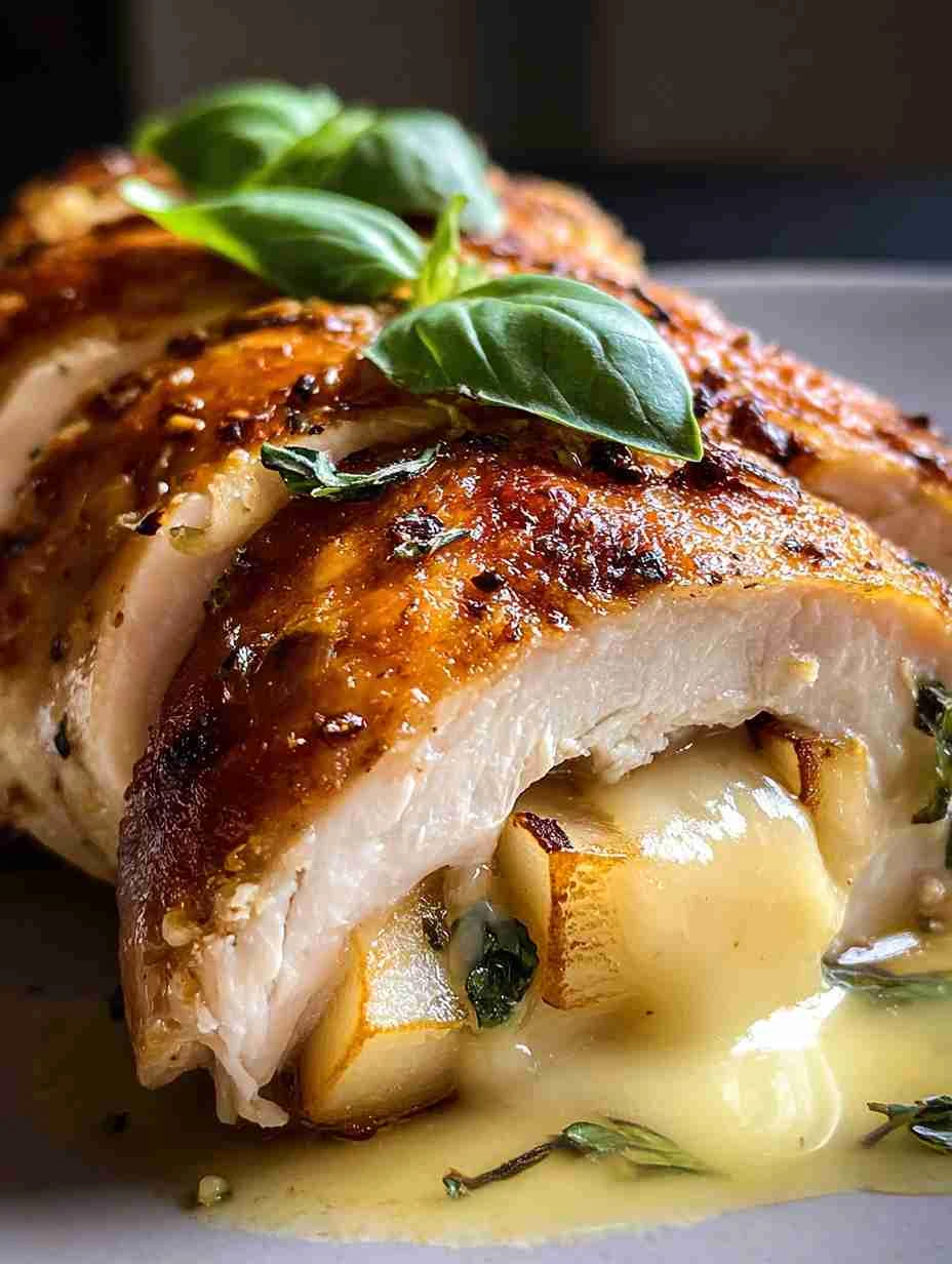 Apple and Brie Stuffed Chicken Magic
