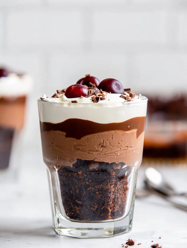 Decadent Boozy Black Forest Trifle Recipe Black Forest Trifle With Cherries Dessert How To Make Boozy Black Forest Trifle ...