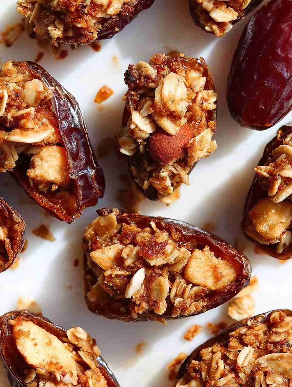 Apple Crisp Stuffed Dates Recipe Healthy Apple Crisp Stuffed Dates Easy Apple Crisp Dates Vegan Apple Crisp Stuffed Dates ...