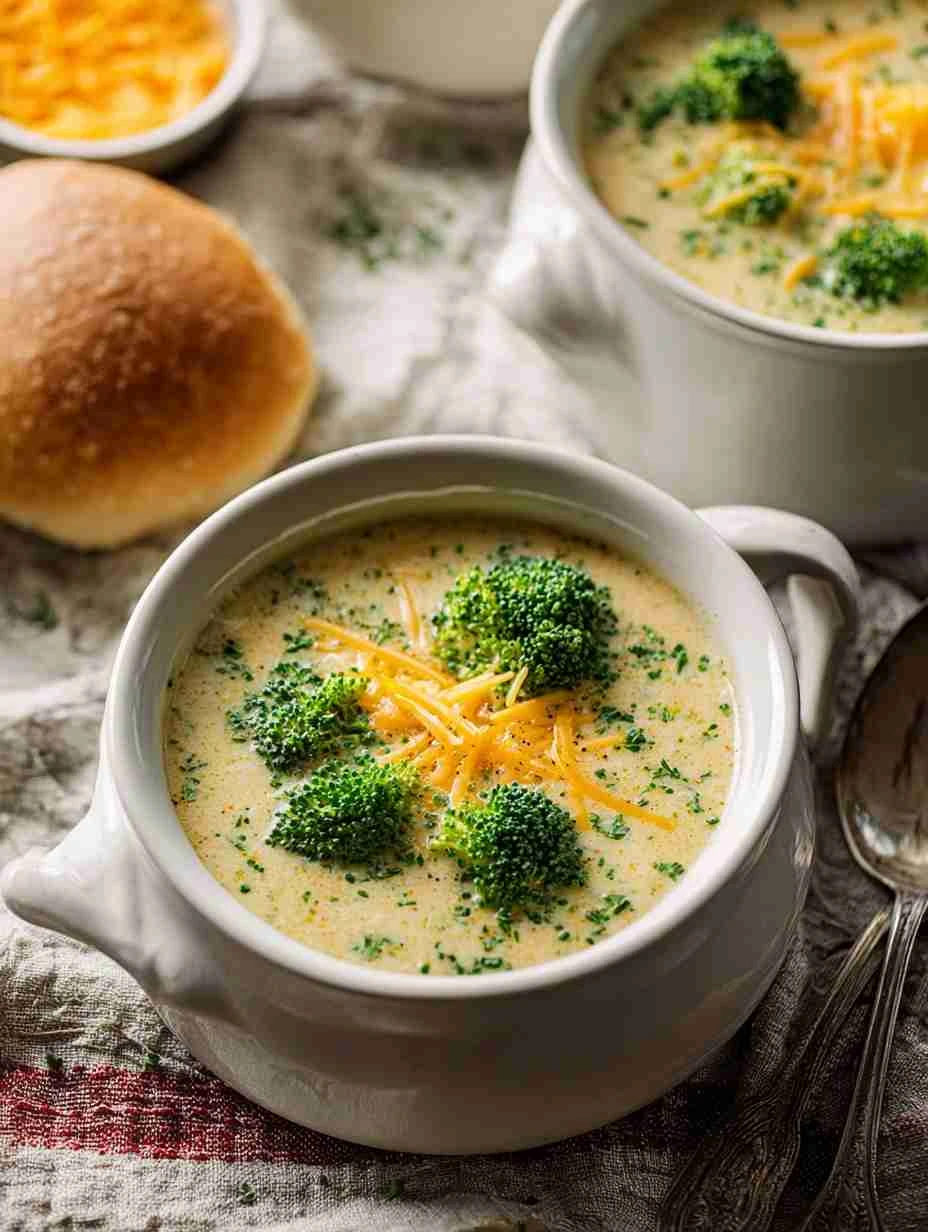 Best Broccoli Cheddar Soup Recipe Homemade Broccoli Cheddar Soup Calories Low-fat Broccoli Cheddar Soup Recipe Gluten-free...