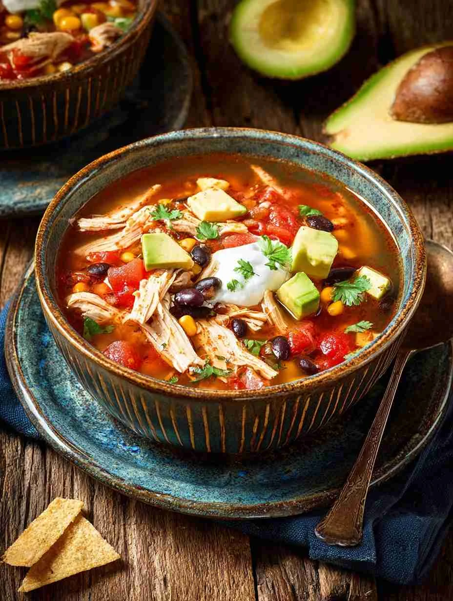 Best Chicken Tortilla Soup Recipe Easy Homemade Chicken Tortilla Soup Low Calorie Chicken Tortilla Soup Recipe Gluten Free...