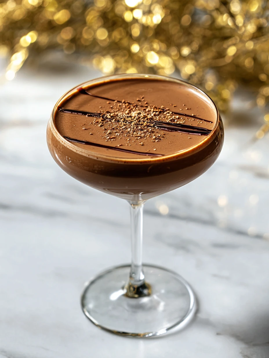 Chocolate Eggnog Martini
