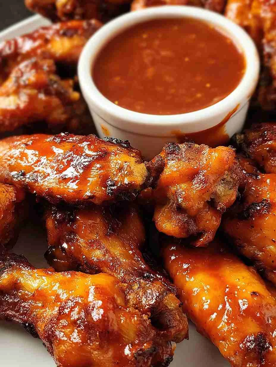 Irresistibly Crispy Chicken Wings with BBQ Sauce Perfection