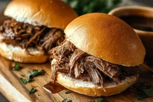 Crockpot French Dip Sandwiches: Effortless Comfort Food Bliss