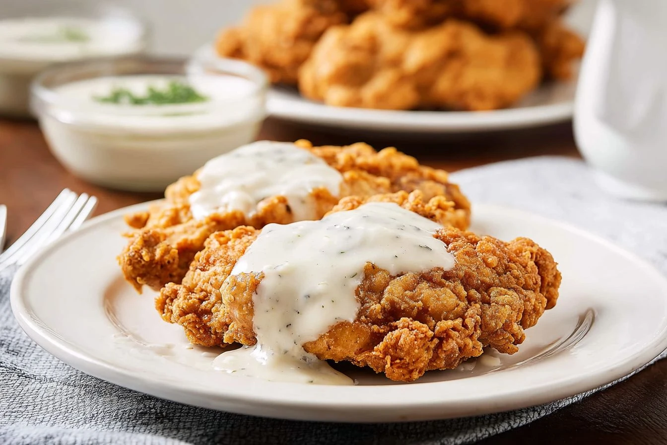 Fried Chicken Thighs with Milk Gravy