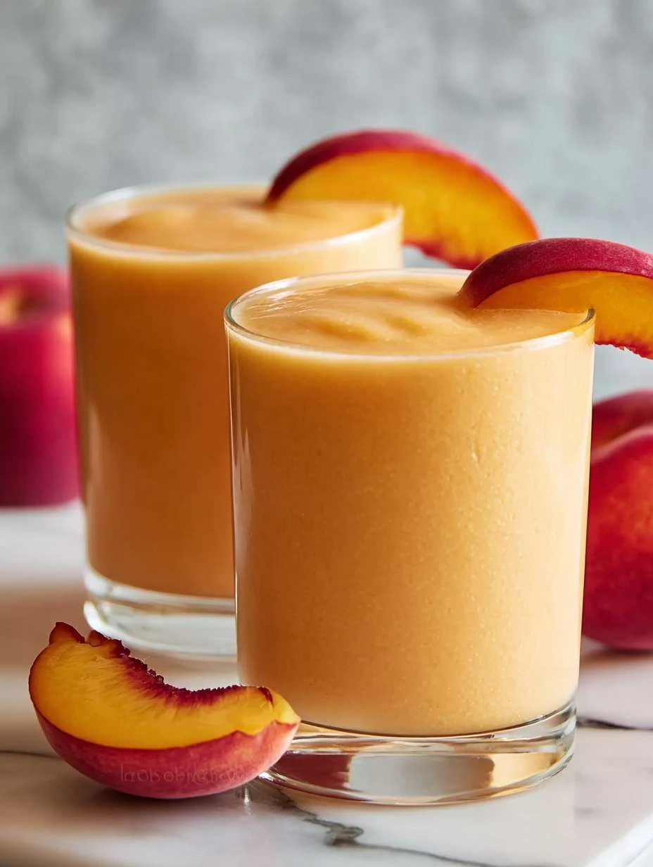 Peach Smoothie With Frozen Peaches