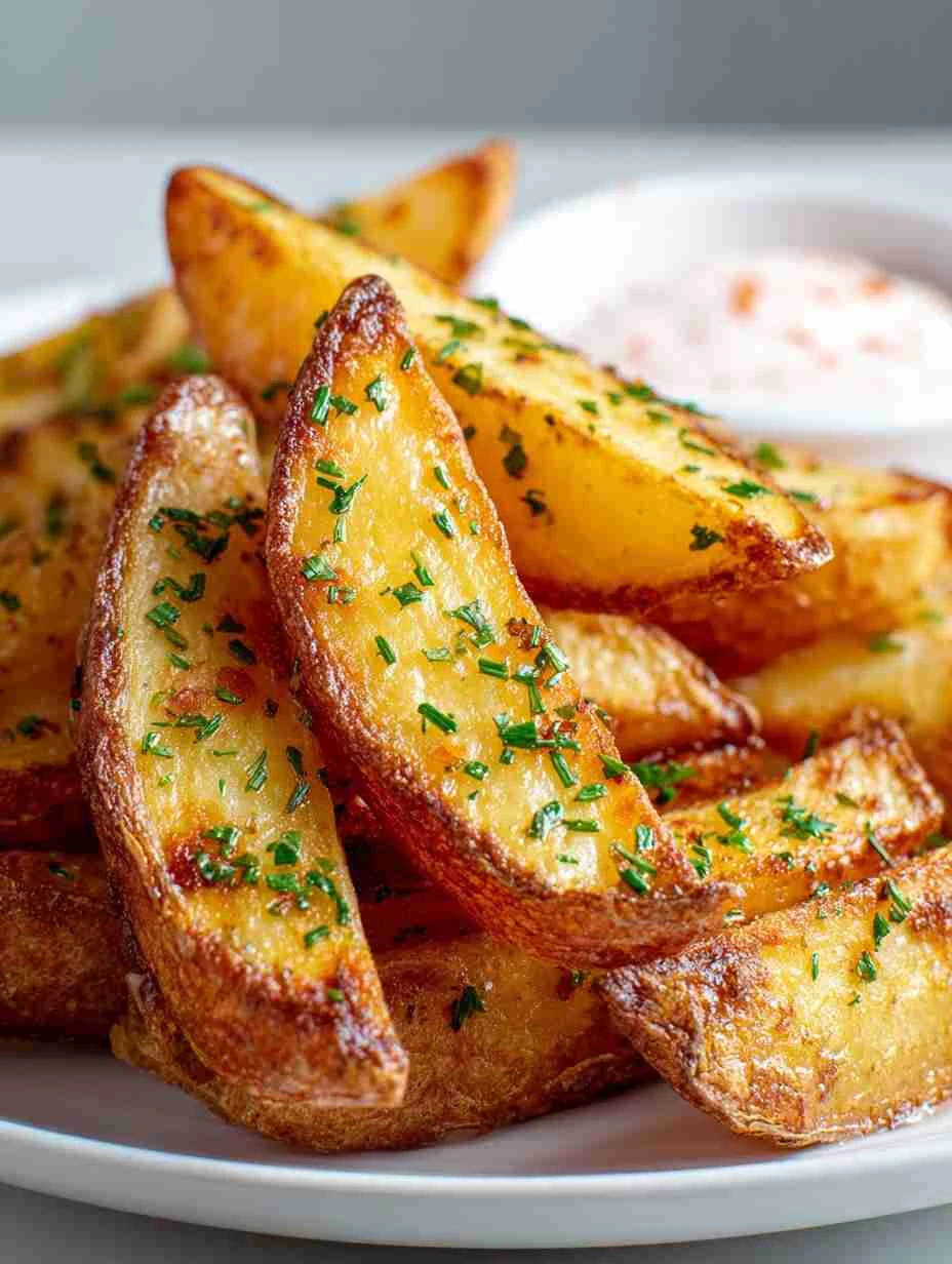 Potato Wedges with Sweet Chili and Sour Cream