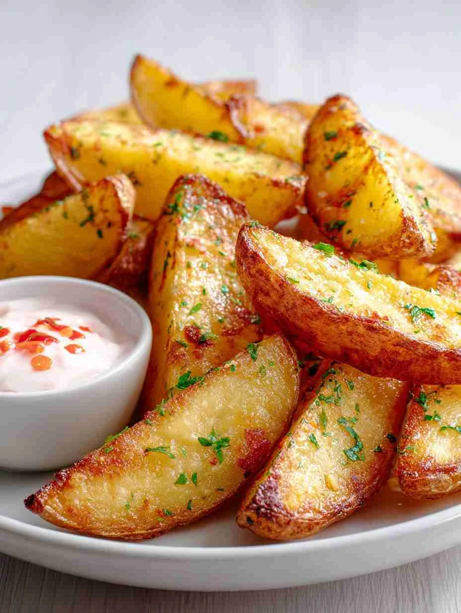 Best Potato Wedges With Sweet Chili Recipe Easy Sweet Chili Potato Wedges Homemade Sour Cream Potato Wedges Oven-baked Pot...
