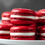 Decadent Red Velvet Snowball Cookies with White Chocolate Filling