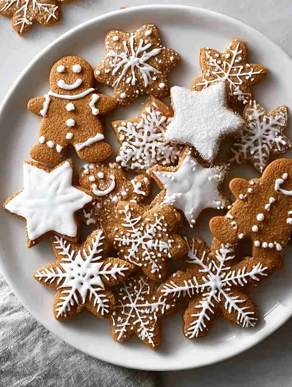 Best Soft Gingerbread Cookies Recipe Easy Vanilla Icing For Cookies Christmas Gingerbread Cookies With Icing Homemade Ging...