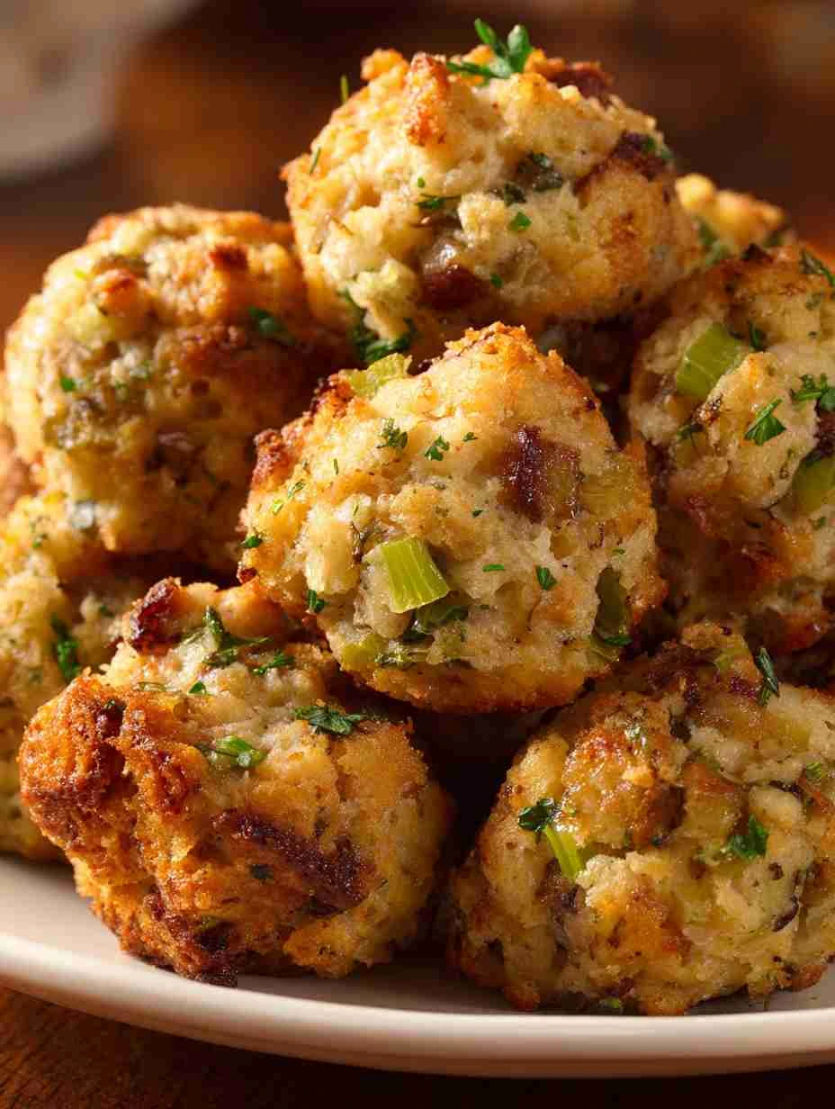 Best Thanksgiving Stuffing Balls Recipe Homemade Thanksgiving Stuffing Balls Gluten-free Thanksgiving Stuffing Balls Vegan...
