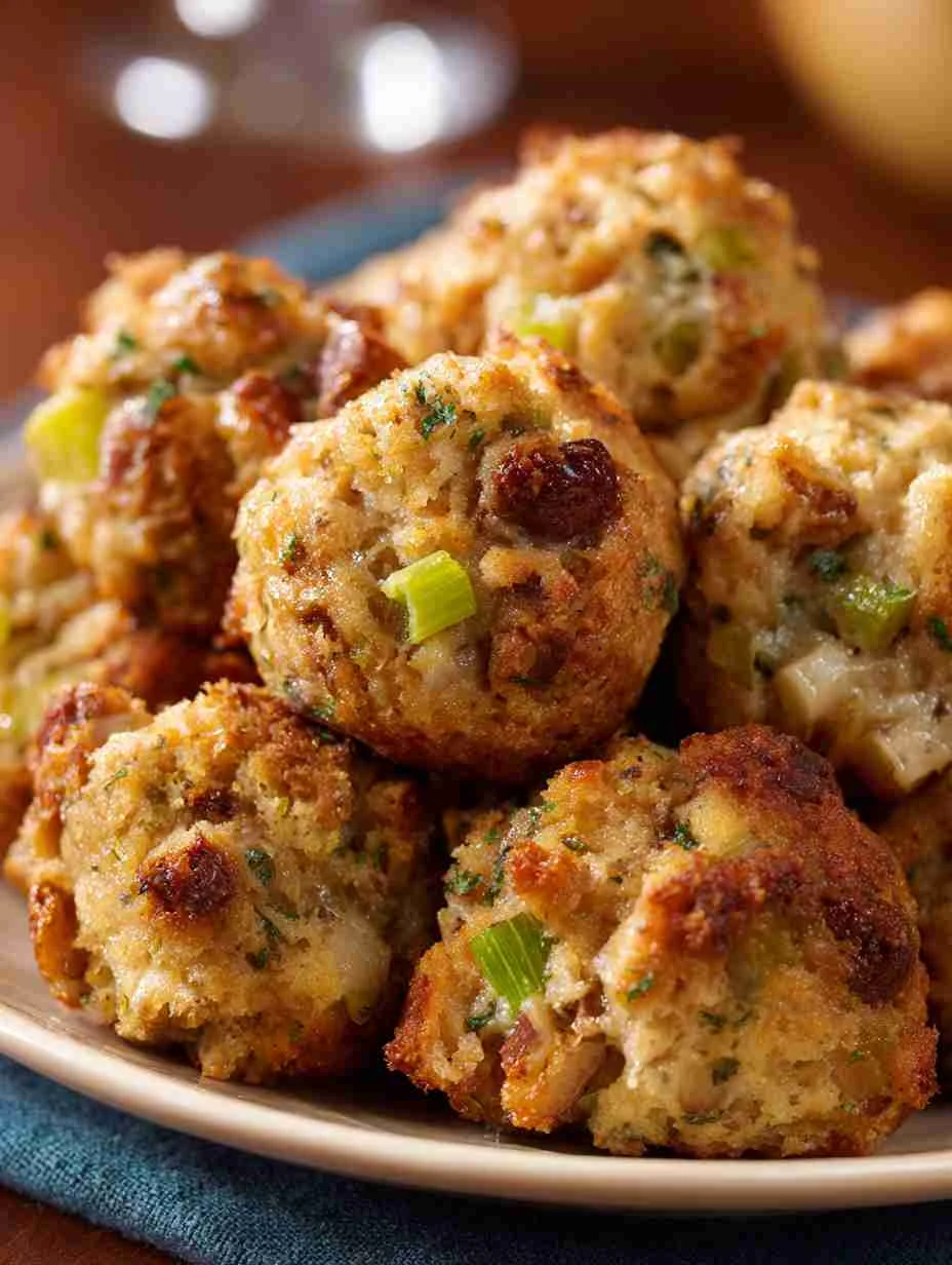 thanksgiving stuffing balls