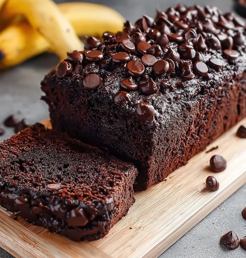 Best Vegan Chocolate Banana Bread Recipe Easy Decadent Vegan Banana Bread Gourmet Vegan Banana Bread Chocolate High-end Ve...