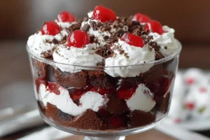 Black Forest Brownie Trifle: Indulge in Layered Delight!