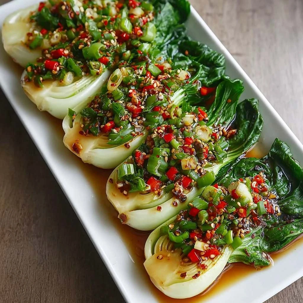 Bok Choy Ginger Chili Recipe Easy Bok Choy Chili Sauce Meal 30 Minute Spicy Bok Choy Dinner Quick Bok Choy With Ginger Rec...