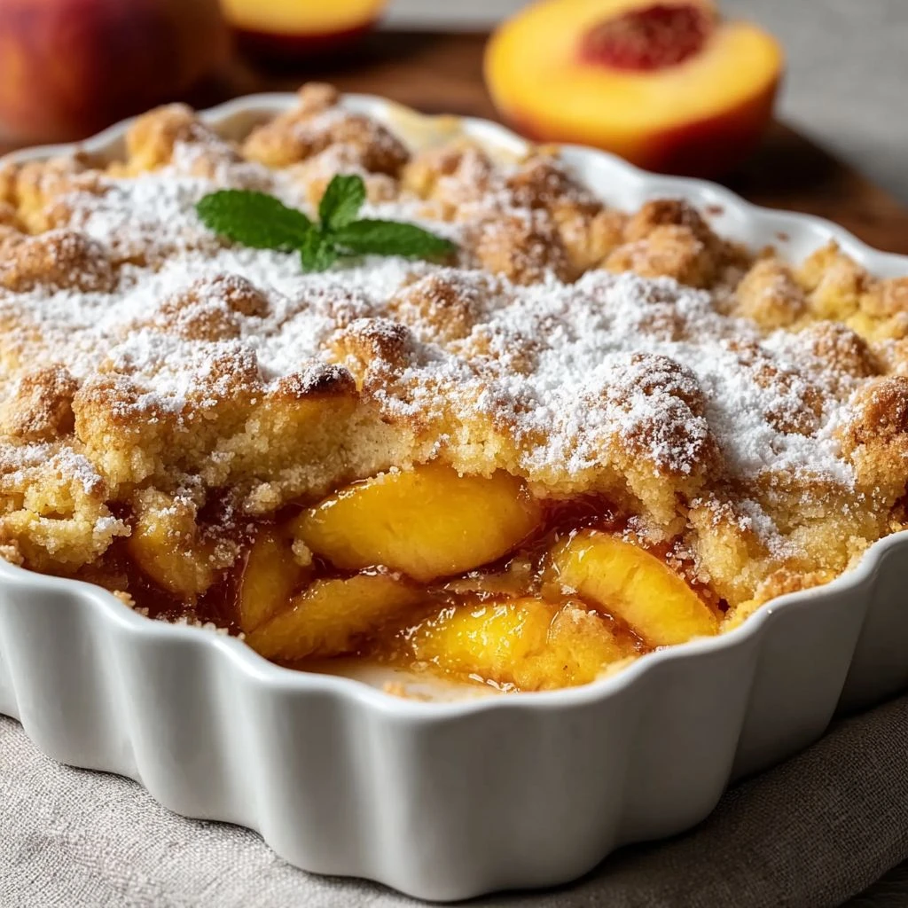 Buttery Vanilla Peach Cobbler Recipe Easy Sweet Crust Peach Cobbler Homemade Peach Cobbler With Vanilla Best Vanilla Peach...