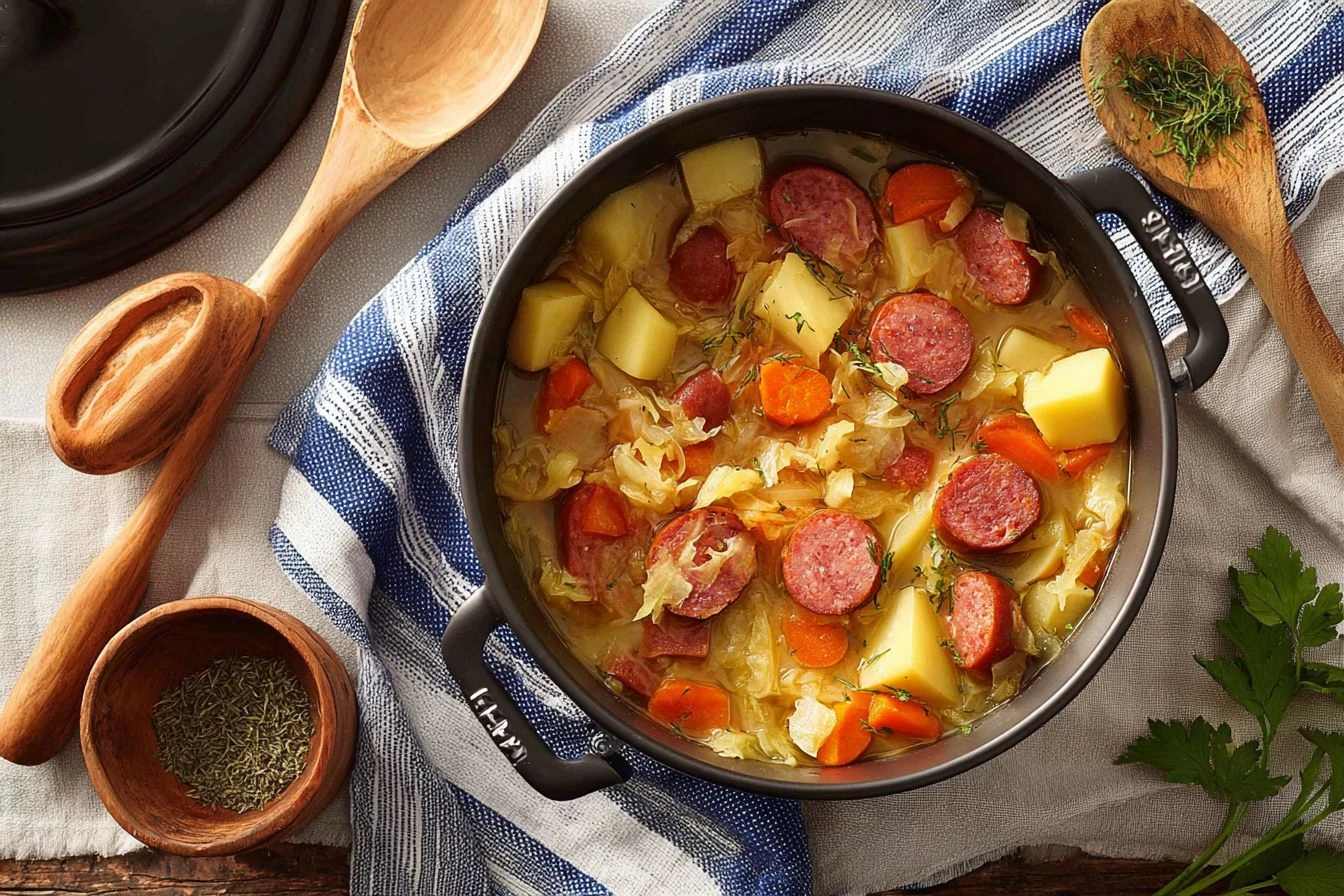 Chef Jenn’s Sauerkraut Soup with Kielbasa
