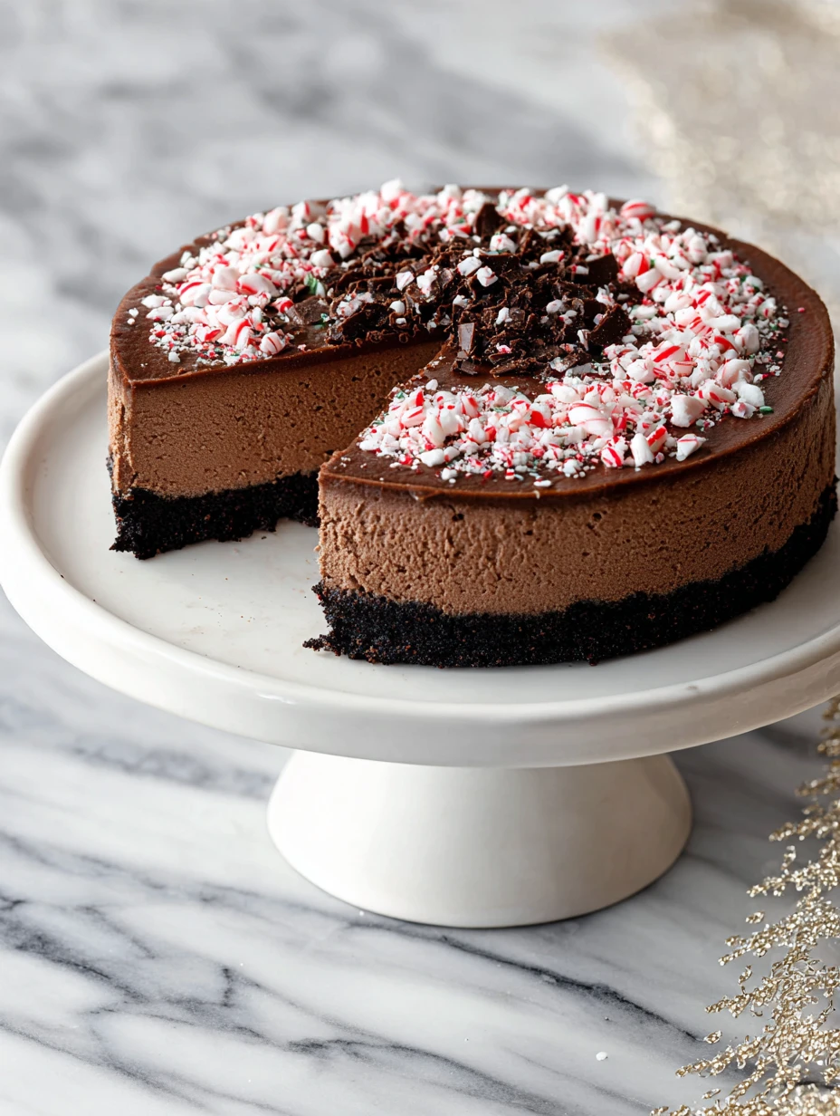 Chocolate Peppermint Cheesecake