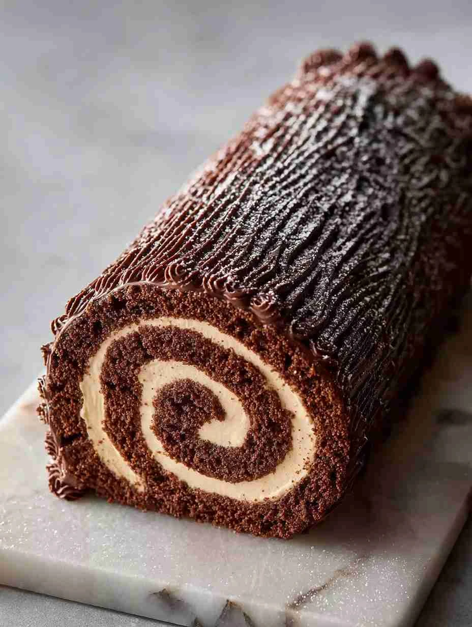Chocolate Yule Log with Espresso Cream: A Showstopper Christmas Dessert