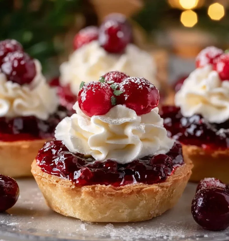 Christmas Jam And Cream Tartlets Recipe Easy Christmas Jam Tartlets Homemade Christmas Cream Tartlets How To Make Jam And ...