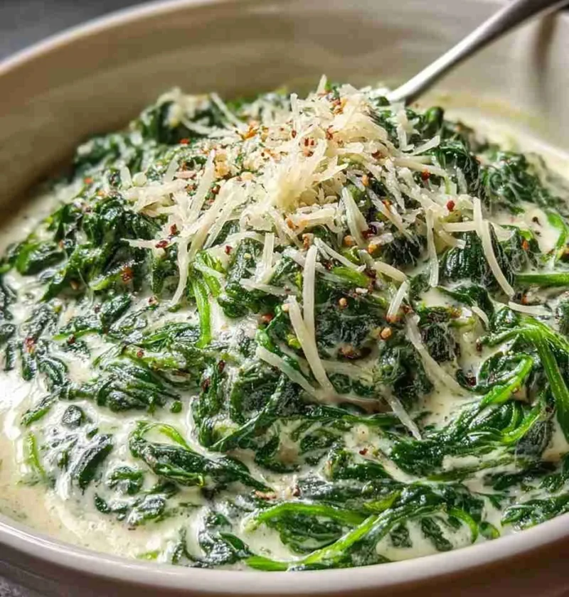 Creamed Spinach Nutmeg Parmesan Recipe Easy Creamed Spinach With Nutmeg Best Parmesan Creamed Spinach For Holidays Make Ah...