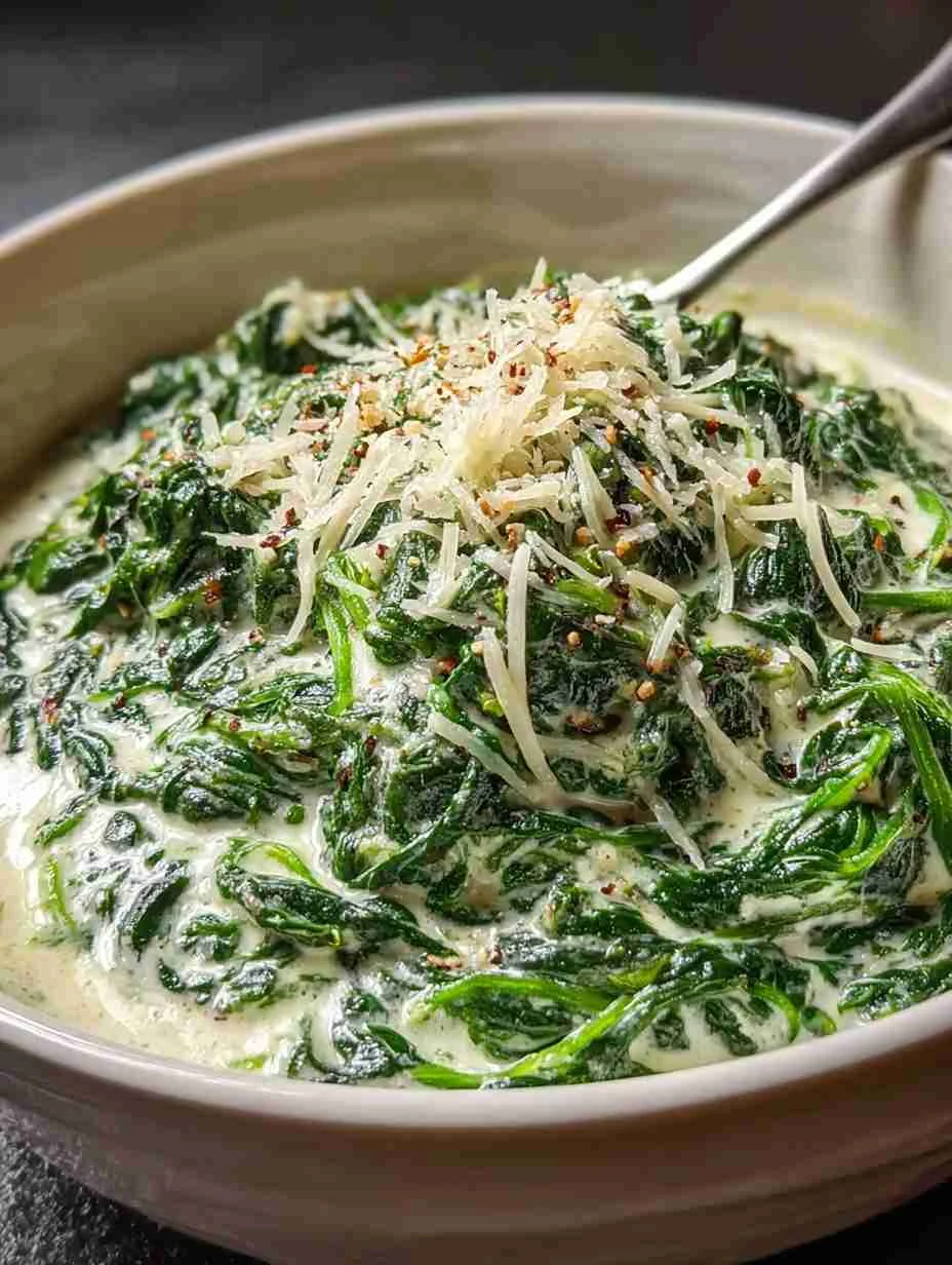 Creamed Spinach with Nutmeg and Parmesan: A Christmas Classic Reimagined