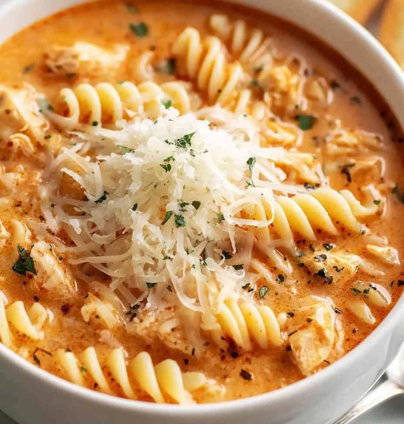 Creamy Chicken Parmesan Soup Slow Cooker Recipe Easy Crockpot Chicken Parmesan Soup Best Slow Cooker Chicken Parm Soup Low...