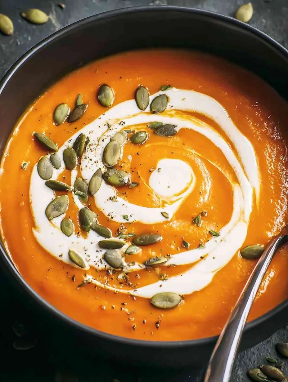 Creamy Roasted Pumpkin Soup (Ginger & Coconut Milk Recipe)