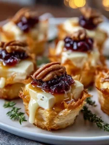 Crispy Baked Brie Bites in Phyllo Cups – Easy Party Appetizer Idea